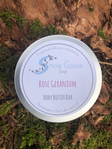 Rose Geranium Body Butter Bar