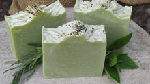 Load image into Gallery viewer, Rosemary, Peppermint &amp; Lemongrass soap
